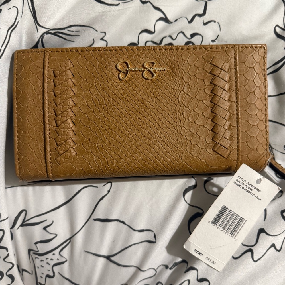 Jessica Simpson Brown Textured Wallet